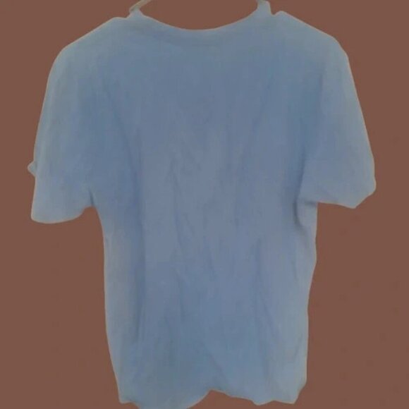 Adidas Logo Tee Golf Short Sleeve Cotton Shirt Mens Sz M Blue Style #ADVR2000 - Picture 2 of 14